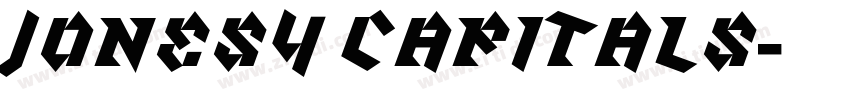 Jonesy Capitals字体转换